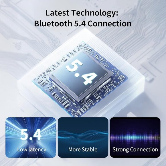 Joywise U30 Wireless Bluetooth Headphones Earbuds IPX7 Waterproof 16H Playtime - Picture 4 of 9